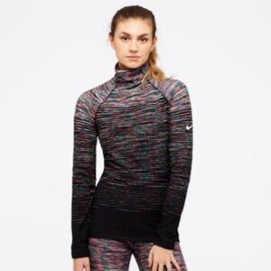 Nike Pro HyperWarm Women’s Turtleneck Top XL Multicolor Thermal Long Sleeve